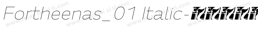 Fortheenas_01 Italic字体转换